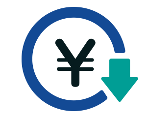 イラスト:コスト削減